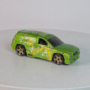 Vintage Hot Wheels Fandango 2001 Green w/ Graffiti Tampos Gold PR5 Wheels